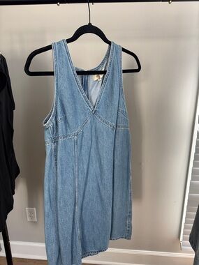 Madewell Light Blue Denim Midi Dress